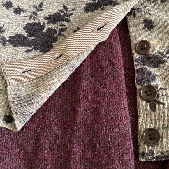 Anthropologie Sleeping On Snow Cozy Times Two sweater double layer gorgeous - Picture 8 of 16